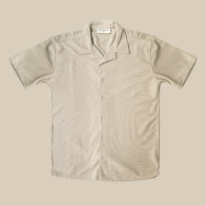 Cream jacquard shirt