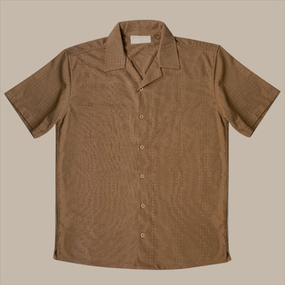 Brown jacquard Shirt