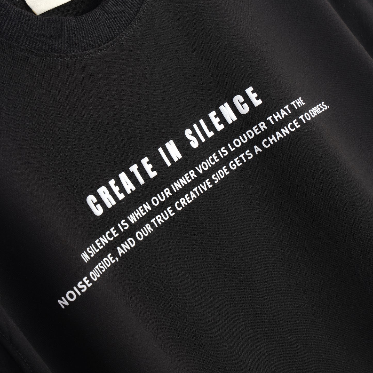 Create in silence T-shirt